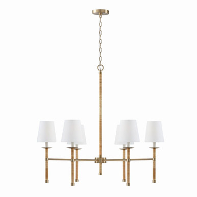 Tulum 6 Light Oversized Chandelier by Capital - 447261MA-705