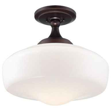 1 Light 17.25 Inch Wide Semi Flush Mount by Minka Lavery - 2259