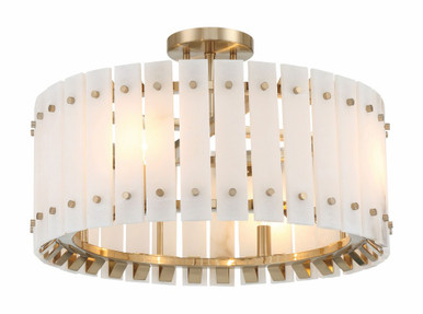 Bardon 4 Light 20.85 Inch Wide Semi Flush Mount by Minka Metropolitan - N1844-776