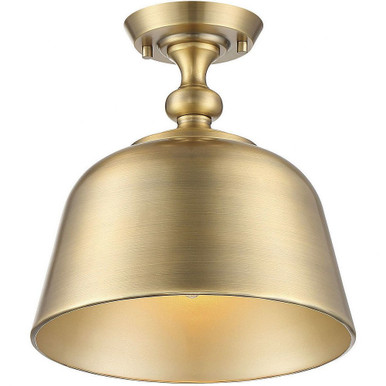 Berg 1 Light 12 Inch Wide Semi Flush Mount by Savoy House - 6-3750-1