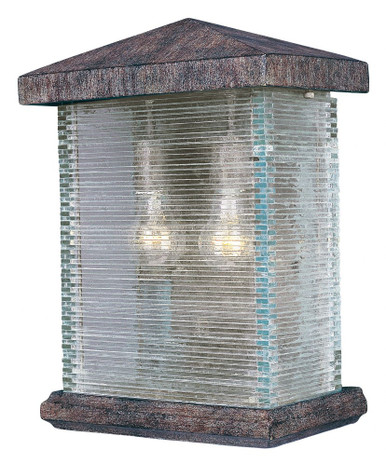 Triumph Vx 2 Light Outdoor Wall Lantern by Maxim - 48734CLET