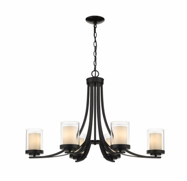 Willow 6 Light Chandelier 35.25 Inch Wide by 22.25 Inch High by Z-Lite - 426-6-MB