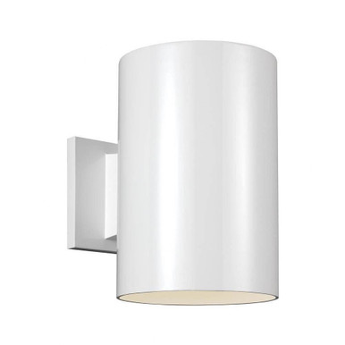 14W 1 LED Outdoor Large Cylinder Wall Lantern by Visual Comfort Studio - 8313997