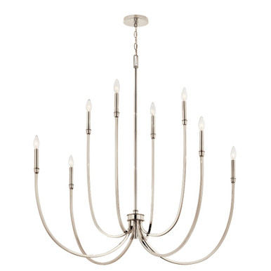Malene 8 Light Oversized Tall Chandelier by Kichler - 52699