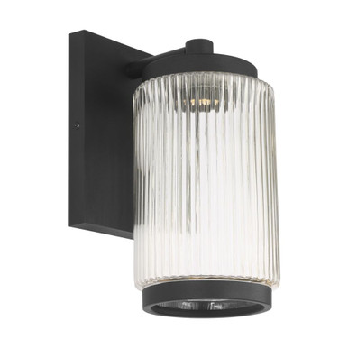 Ronde 10W 1 LED Small Outdoor Wall Lantern 10 Inch Tall by Generation - GLO1061DL-TXB