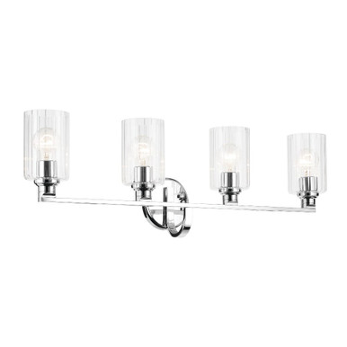 Gioe 4 Light Bath Vanity 10.5 Inch Tall and 32.25 Inch Wide by Kichler - 55227