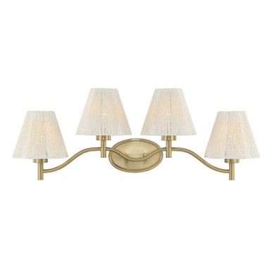 Rosa 4 Light Bath Vanity 12.5 Inch Tall and 33.5 Inch Wide by Savoy House - 8-6081-4-127