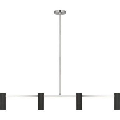 Zentro 4 Light Linear Chandelier 48 Inch Wide by Generation - GLC2074