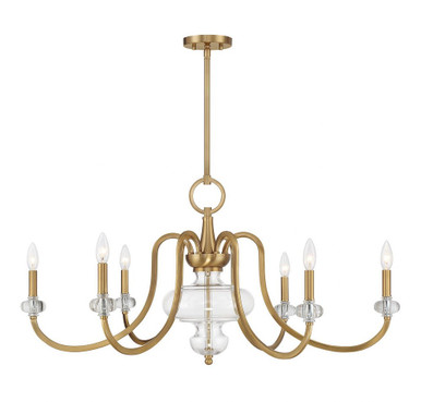 Bergdorf 6 Light Oversized Chandelier by Savoy House - 1-5802-6-322