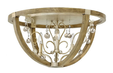 Abingdon 3 Light 24 Inch Wide Flush Mount by Fredrick Ramond - FR37231SLF