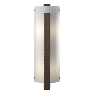 Forged Vertical Bar 2 Light Wall Sconce 23.25 Inch Tall by Hubbardton Forge - 206730