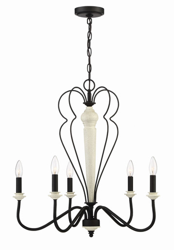 Anna 5 Light Medium Chandelier by Craftmade - 52525-CWESP