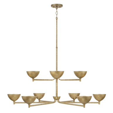 Francesca 100W 10 LED Chandelier 24 Inch Tall and 43 Inch Wide by Capital - 458501FT