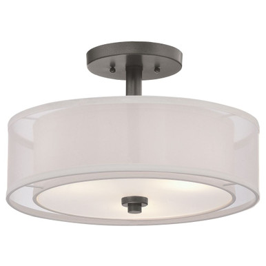 Parsons Studio 3 Light 15 Inch Wide Semi Flush Mount by Minka Lavery - 4107