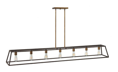 Fulton 7 Light Linear Chandelier by Hinkley - 3355