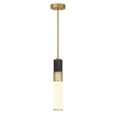 Farrell 9.5W 1 LED Pendant 18 Inch Tall and 3.13 Inch Wide by Savoy House - 7-2916-1-322