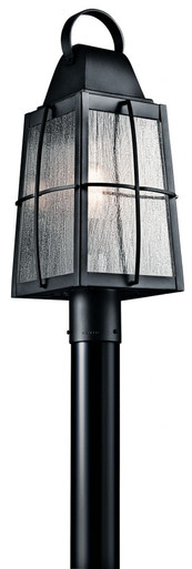 Tolerand 1 Light Outdoor Post Mt 21.75 x 9.5 Inches by Kichler - 49555bkt
