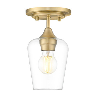 Joliet 1 Light Flush Mount 9.75 Inch Tall and 5.5 Inch Wide by Z Lite - 473F1-BBR