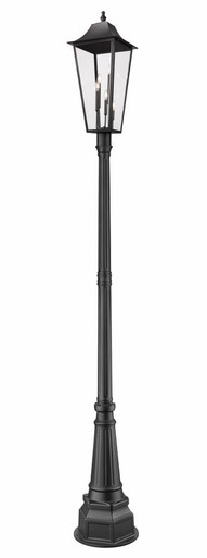 Gannon 3 Light Outdoor Post Mount 113.5 x 14.25 Inches by Z-Lite - 5008PHXLR-564P-BK