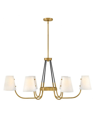 Aston 6 Light Medium Linear Chandelier by Hinkley - 37388HB