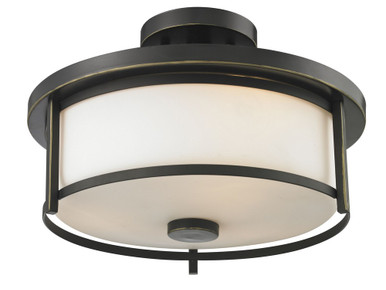 Savannah 2 Light 13.75 Inch Wide Semi Flush Mount by Z-Lite 413SF14 - 413SF14