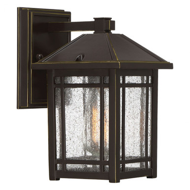 Cedar Point 1 Light Outdoor Wall Lantern 9.75 Inch Tall by Quoizel - CPT8406PN