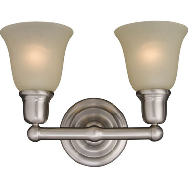 Bel Air 2 Light Vanity Light by Maxim - 11087SVSN