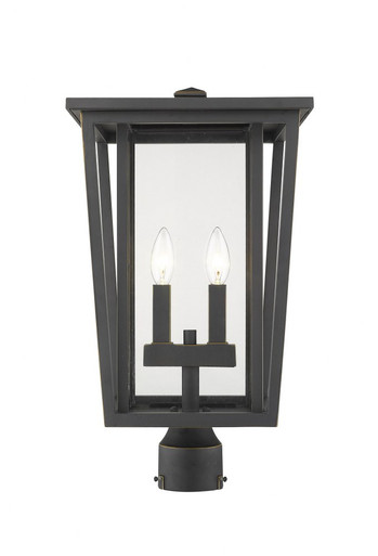 Seoul 2 Light Outdoor Post Mount Lantern 14.25 x 101.5 Inches by Z-Lite - 571PHBR-ORB