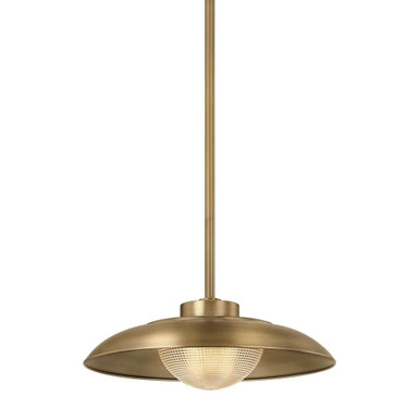 Braxton 1 Light Pendant 6.5 Inch Tall and 18 Inch Wide by Troy - F4118-PBR