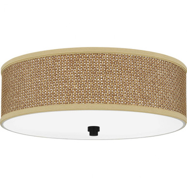 Zen 3 Light 17 Inch Wide Flush Mount by Quoizel - ZE1617K
