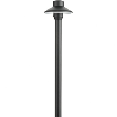 1 Light Small Hat Path Light 17.25 Inch Tall and 4.3 Inch Wide by Kichler - 15506BKB