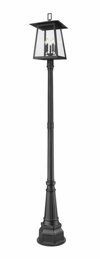 Rainer 5 Light Outdoor Post Mount 109.5 x 15.5 Inches by Z-Lite - 5015PHXLR-564P-BK
