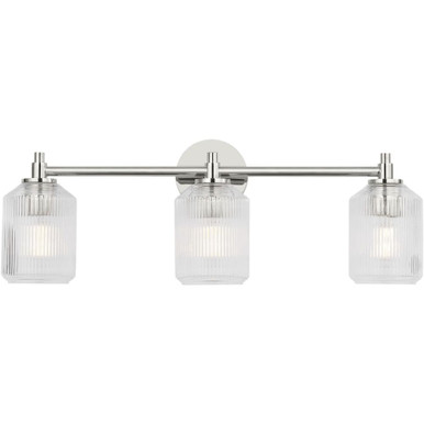 Barstow 3 Light Bath Vanity 9 X 25.5 Inch Wide by Visual Comfort Studio - CV1093