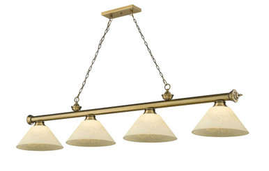 Cordon 4 Light Billiard 15 x 14 Inch by Z-Lite 2306-4RB-AGM14 - 2306-4RB-AGM14