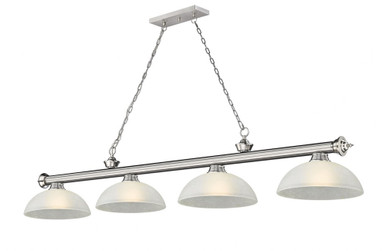 Cordon 4 Light Billiard 13.5 x 14 Inch by Z-Lite 2306-4BN-DWL14 - 2306-4BN-DWL14