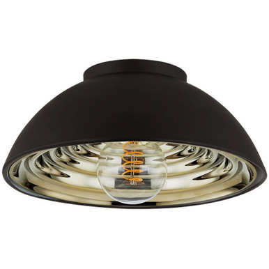 Eclipse 1 Light 11.75 Inch Wide Flush Mount by Troy - C3712-SBK