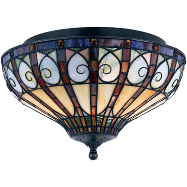 Ava 2 Light 14 Inch Wide Flush Mount by Quoizel - TFAV1714VB