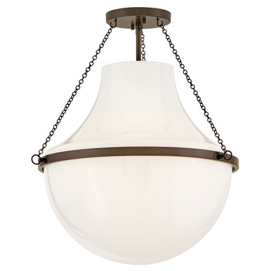 Collins 12W 1 LED Semi Flush Mount 22.75 Inch and 20 Inch Wide by Hinkley - 46893HZ
