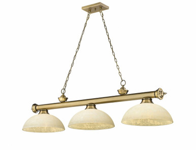 Cordon 3 Light Billiard 13.5 x 14 Inch by Z-Lite 2306-3RB-DGM14 - 2306-3RB-DGM14