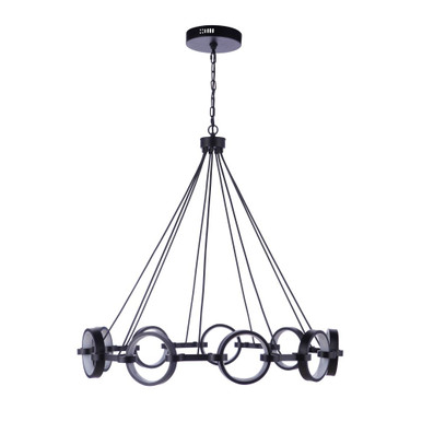 Context 45W 9 LED Chandelier 35 Inch Tall and 36 Inch Wide by Craftmade - 59329-FB-LED