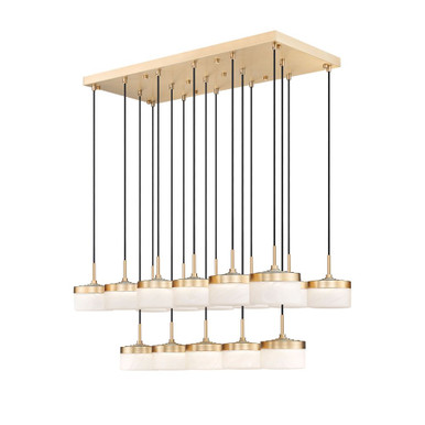 Renaud 18W 17 LED Linear Chandelier 5 Inch and 46.75 Inch Length by Z Lite - 827P6-17L