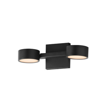 Embrace 5W 2 LED Wall Sconce 4.5 Inch Tall and 4.75 Inch Wide by ET2 - E30521-BK