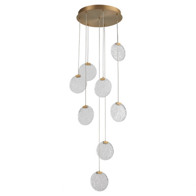 Axiom 28.8W 8 LED Light Medium Pendant by Oxygen - 3-6051