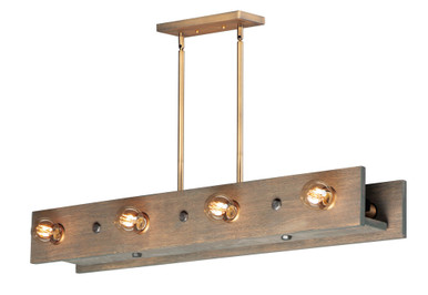 Plank 8 Light Small Pendant by Maxim - 25247WWDAB