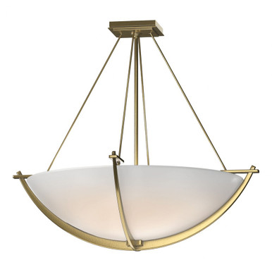 Compass 3 Light 27.4 Inch Wide Large Semi Flush Mount by Hubbardton Forge - 124560HF