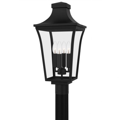 Quentin 4 Light Outdoor Post Lantern 21.5 Inch Tall by Quoizel - QTN9010EK
