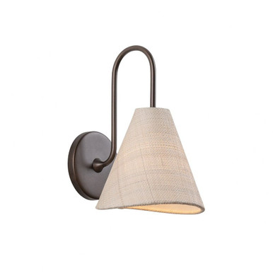 Candler 1 Light Wall Sconce 11.5 Inch Tall and 8.75 Inch Wide by Troy - B5212-BRL