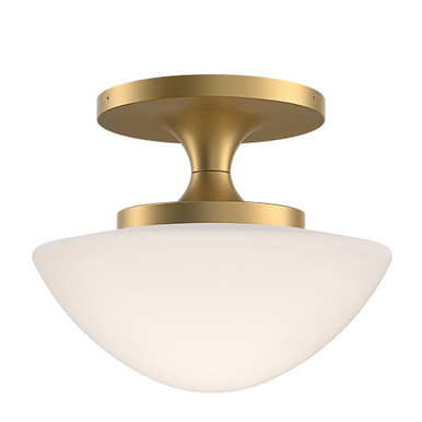 Knox 12W 1 LED Semi Flush Mount 9.75 Inch Tall and 12 Inch Wide by Hinkley - 47813