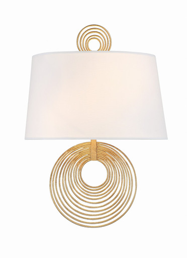Doral 2 Light Wall Sconce 14 Inch Tall by Crystorama - DOR-B7702