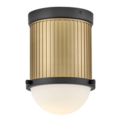 Kieran 6.5W 1 LED Semi Flush Mount 8.75 Inch and 6.75 Inch Wide by Hinkley - 47591BK-LCB